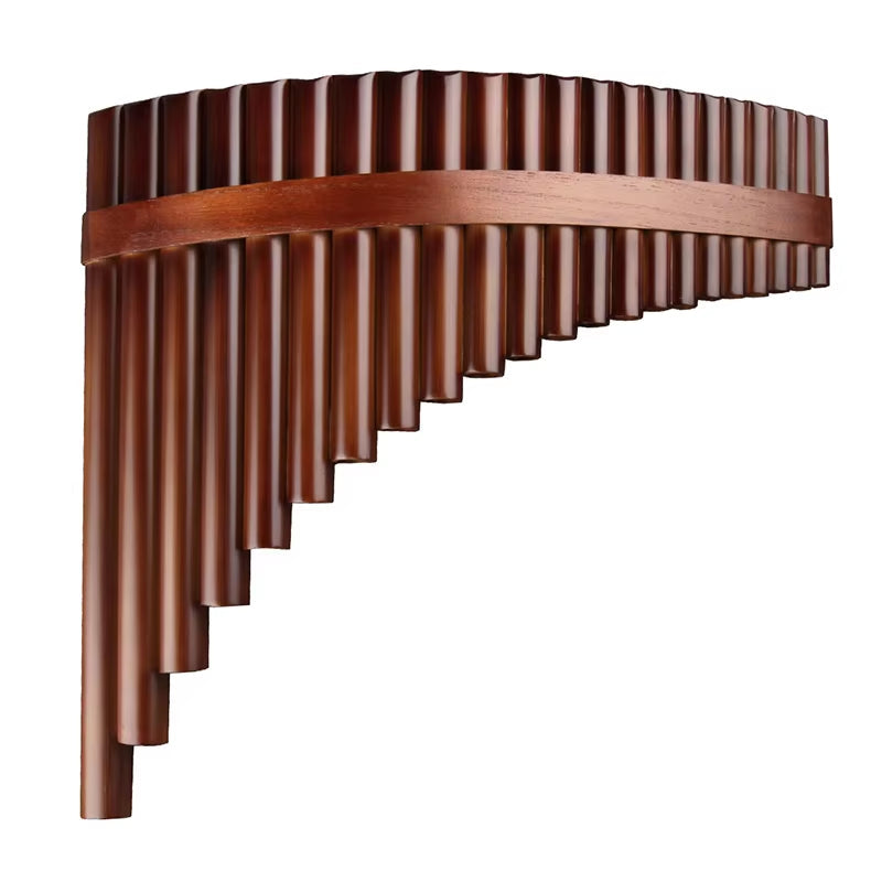 Bamboo Pan Flute with 22 handcrafted wooden pipes in descending order in G Key