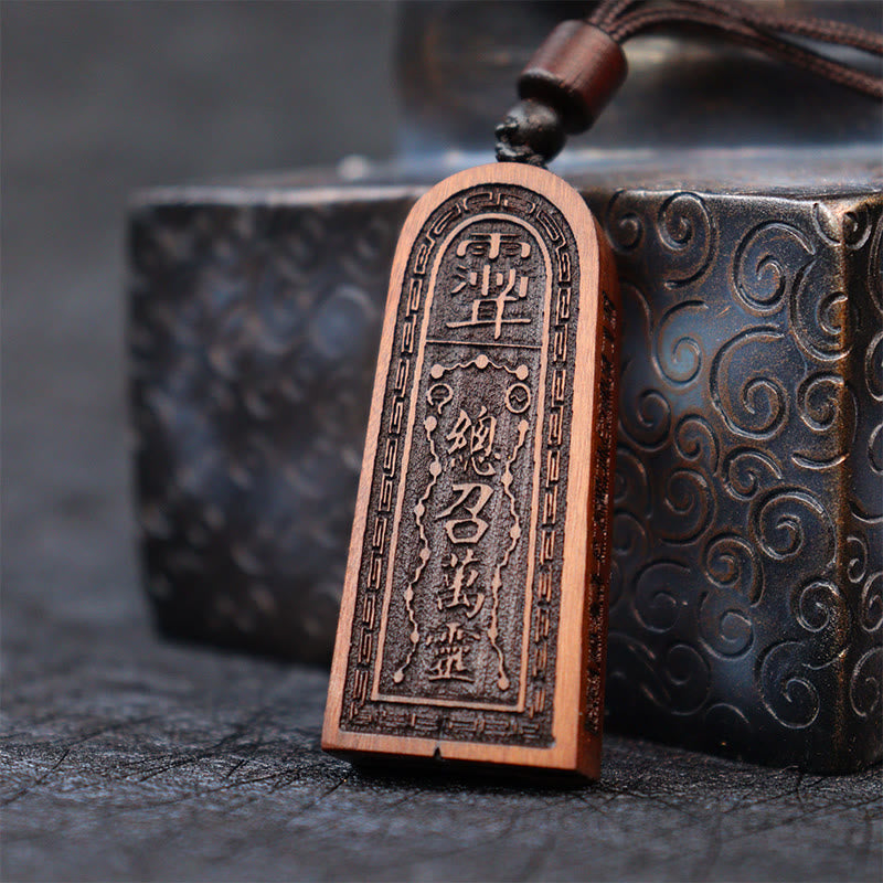 Lightning Struck Jujube Wood Spiritual Protection Necklace