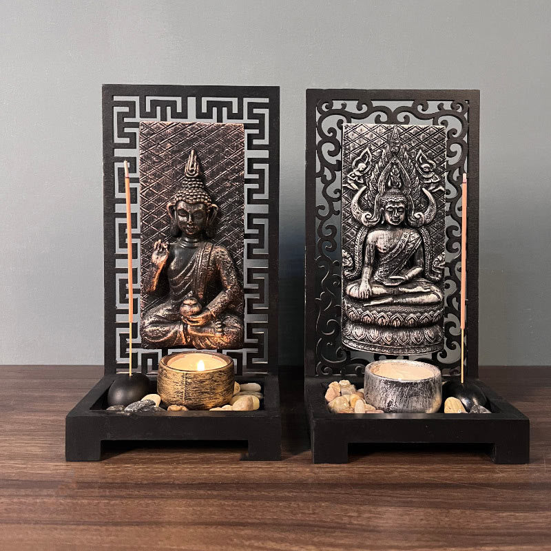 Meditation Buddha Statue Resin Home Decor 23cm