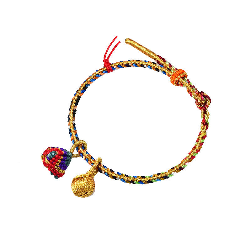 Unisex Colorful Red String Charm Bracelet for Luck & Protection