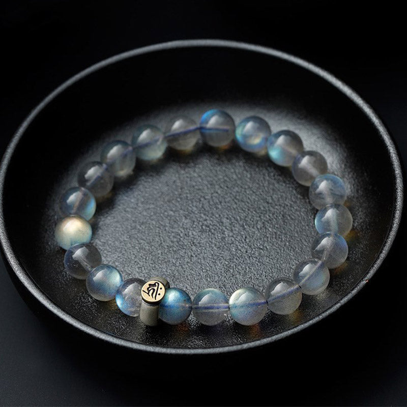 Moonstone Bracelet 8mm | 12 Chinese Zodiac Calm Love