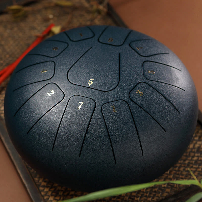 11-Note 8 Inch Steel Tongue Drum for Meditation & Mindfulness
