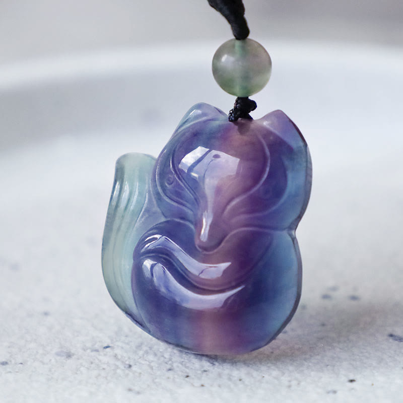 Fluorite Gold Sheen Obsidian Protection Necklace 45cm Length