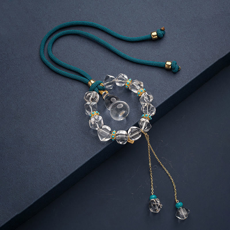 White Crystal Protection Car Hanging Decoration