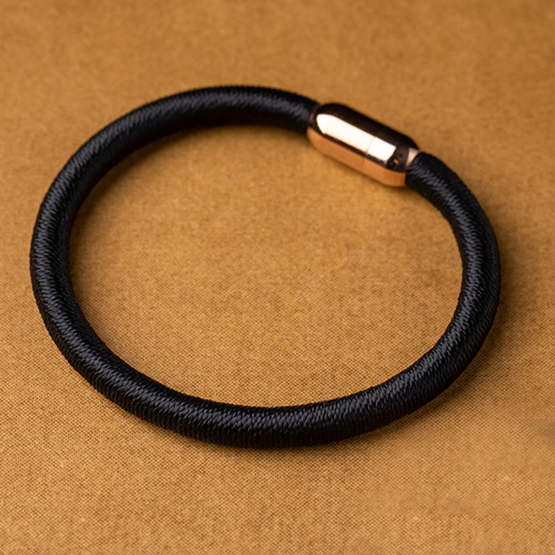 Magnetic Buckle Red String Protection Bracelet with King Kong Knot