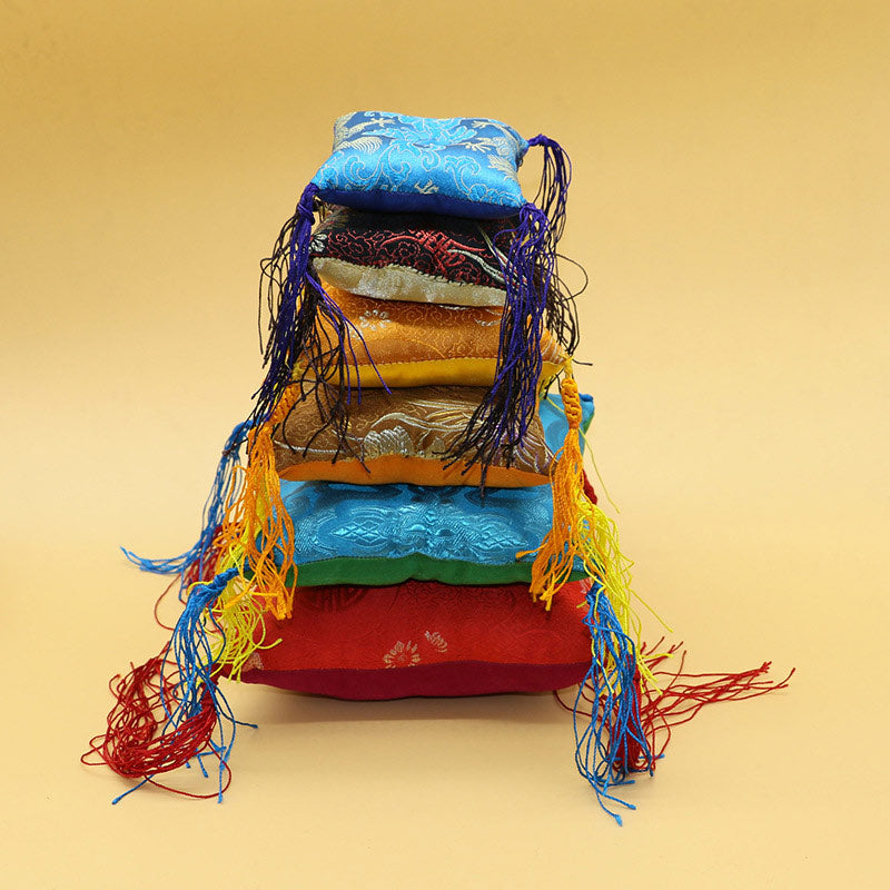 Tibetan Singing Bowl Cushion 10-16cm with Tassel Decoration