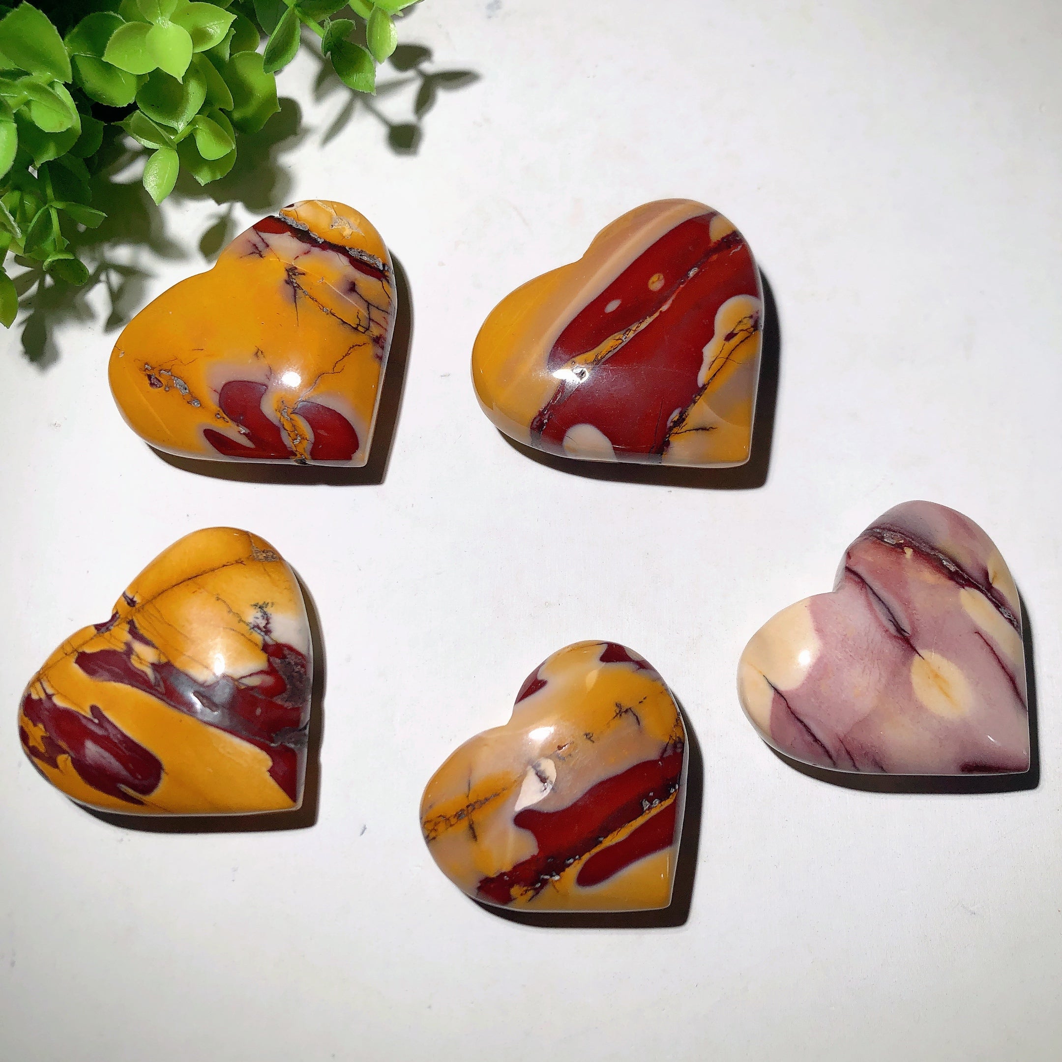 Beautiful Mookite Crystal Heart 1.5-3 Inch for Healing