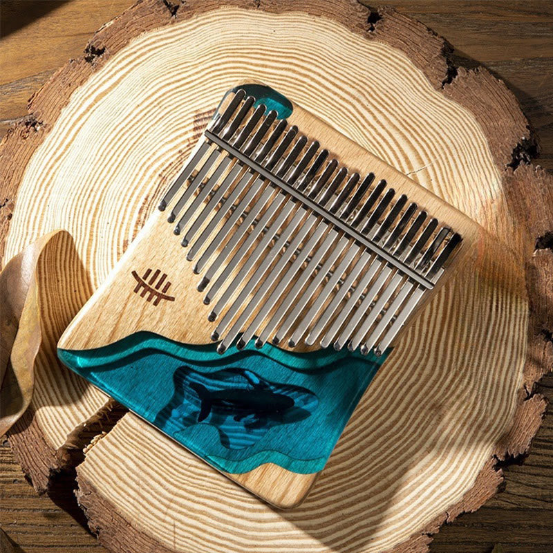 Beech Wood Kalimba 17 21 Keys Meditation Sound Healing