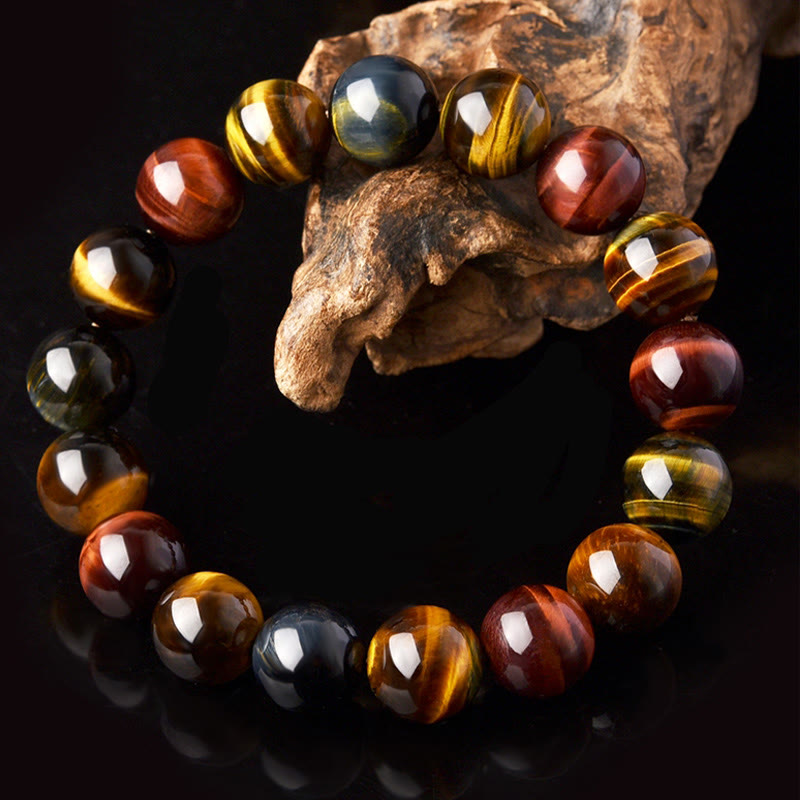 8mm Tiger Eye Bracelet for Positive Protection & Courage