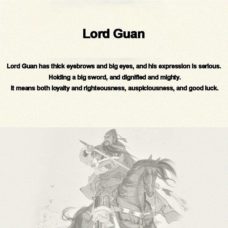 Adjustable Guan Gong Auspicious Clouds Wealth Ring in Copper