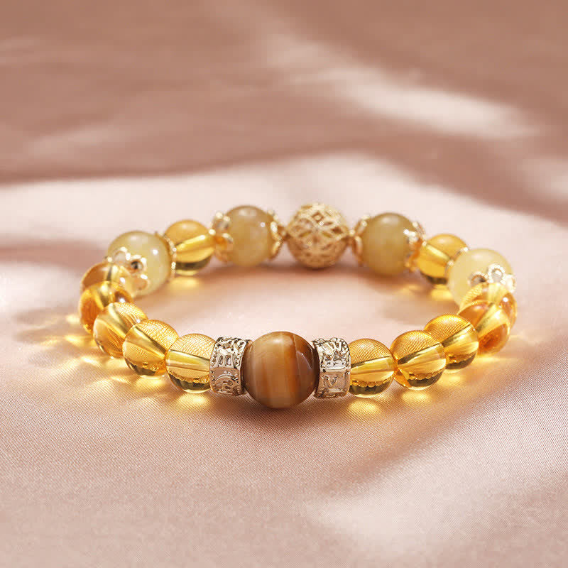 Citrine Generosity Prosperity Bracelet 16cm Elastic