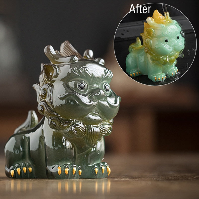 Color Changing PiXiu Resin Tea Pet | Zen Home Decor