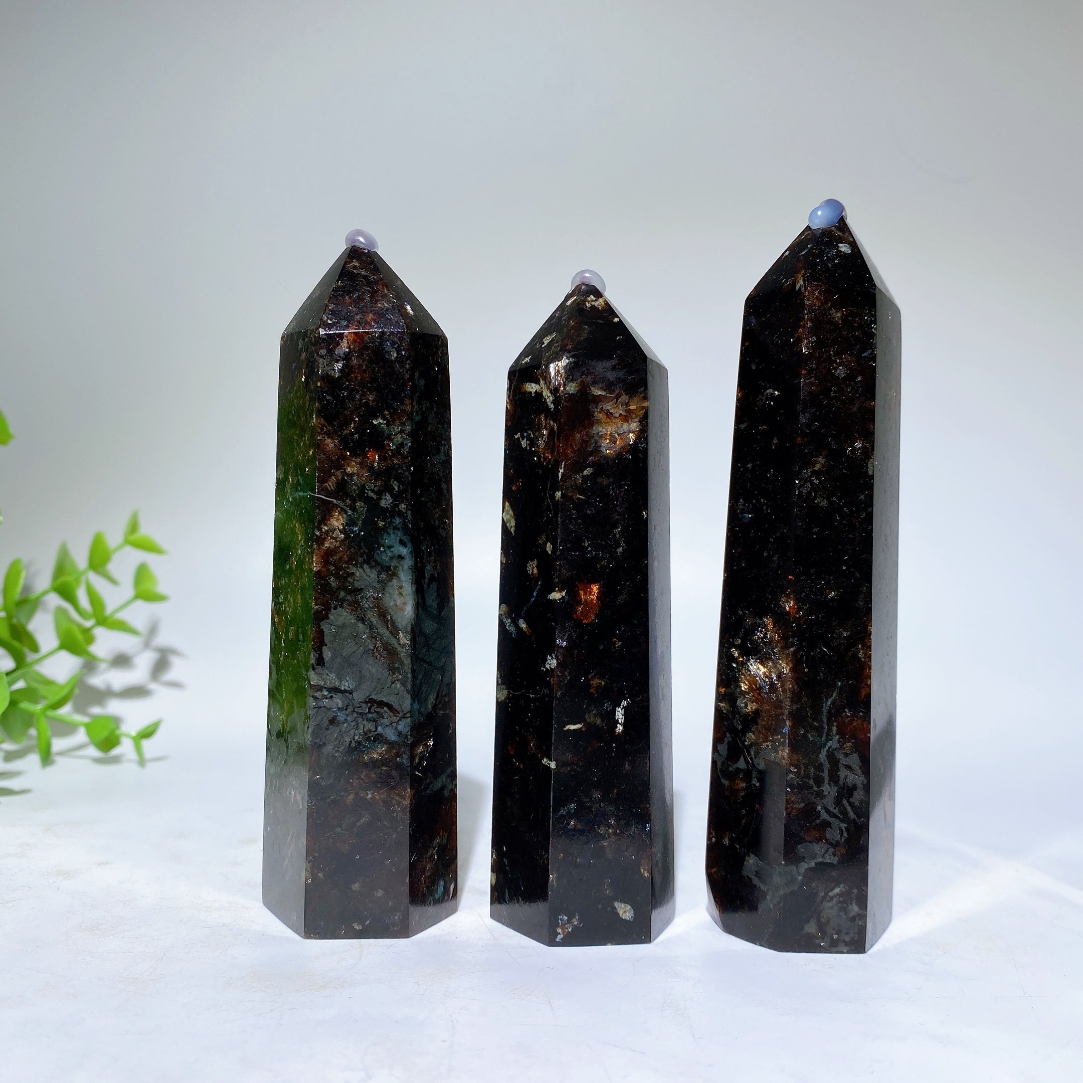 Black Mica Biotite Crystal Tower 10-18cm Spiritual Healing
