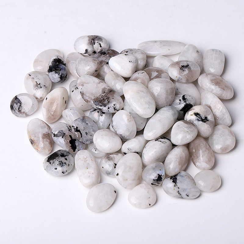 Black Moonstone Tumbled Stones 15-30mm Smooth Polished Crystals