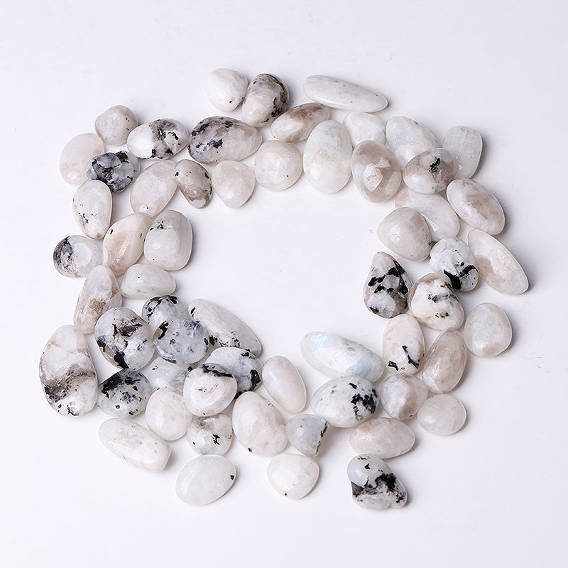 Black Moonstone Tumbled Stones 15-30mm Smooth Polished Crystals
