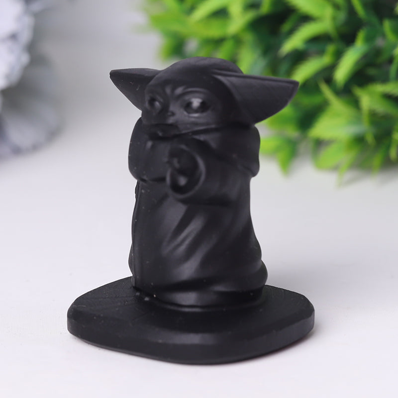 Black Obsidian 1.5in Crystal Figurine Carving