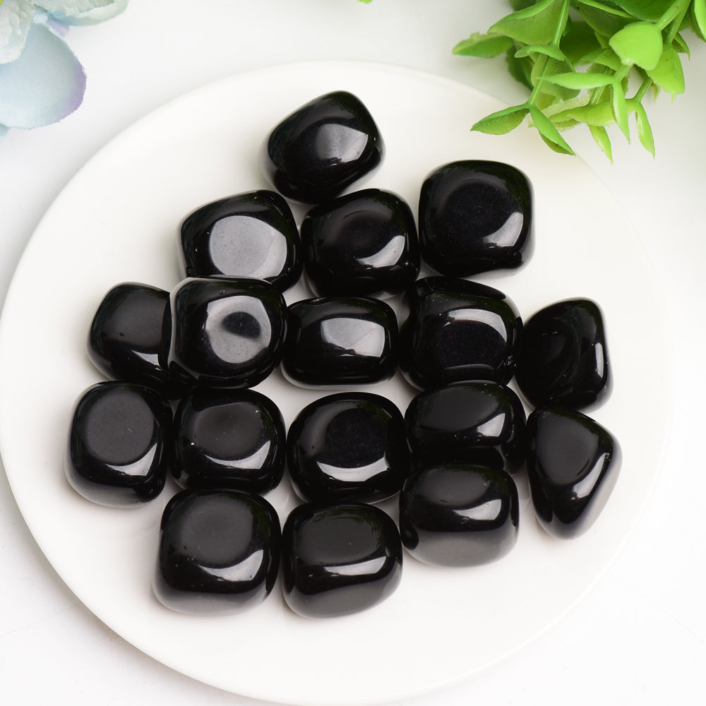 Black Obsidian 2cm Tumbled Crystal for Healing Energy