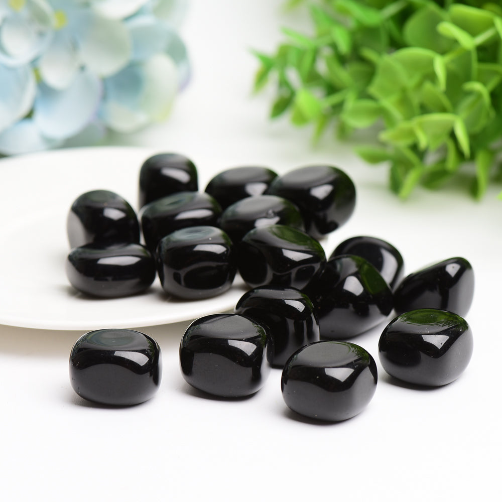 Black Obsidian 2cm Tumbled Crystal for Healing Energy