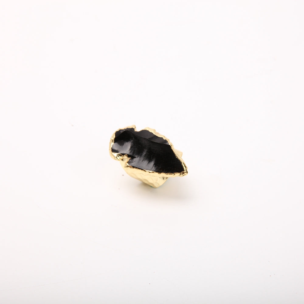 Black Obsidian Adjustable Handmade Ring