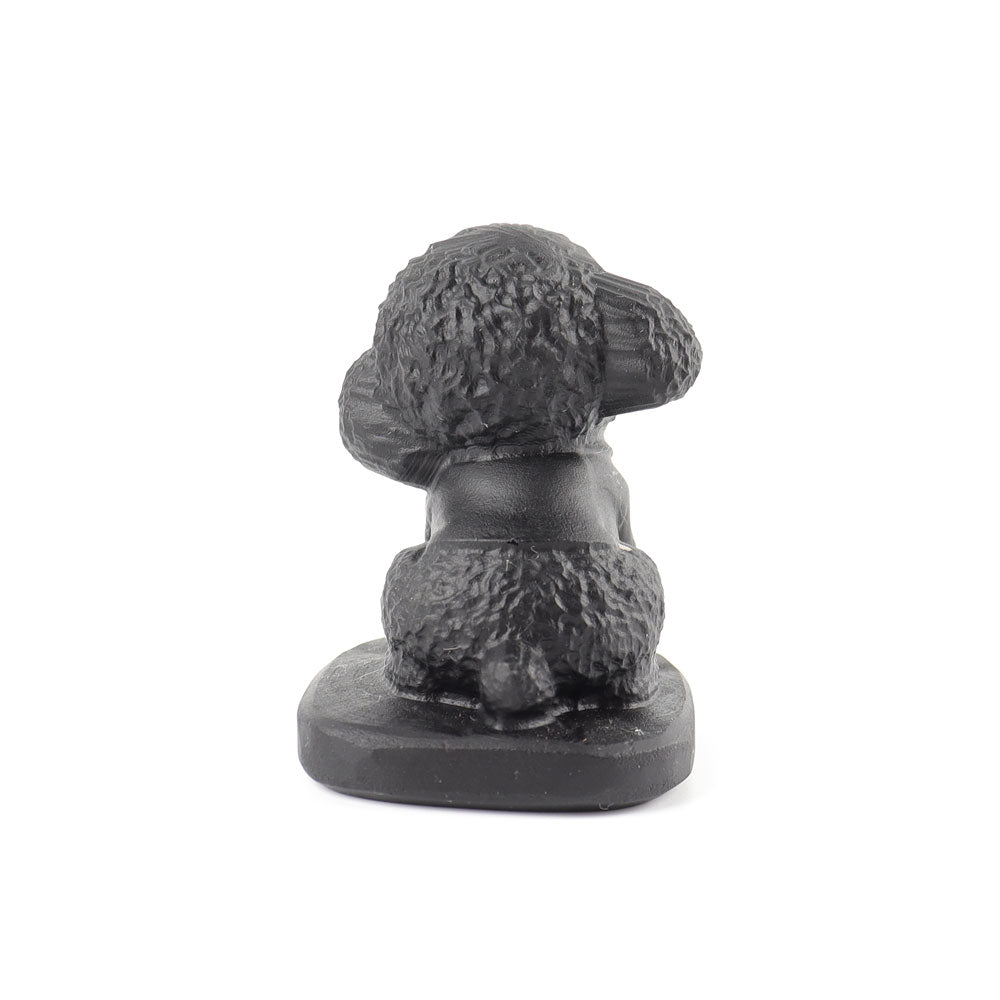 Black Obsidian Crystal Dog Carving 1.7-inch Figurine
