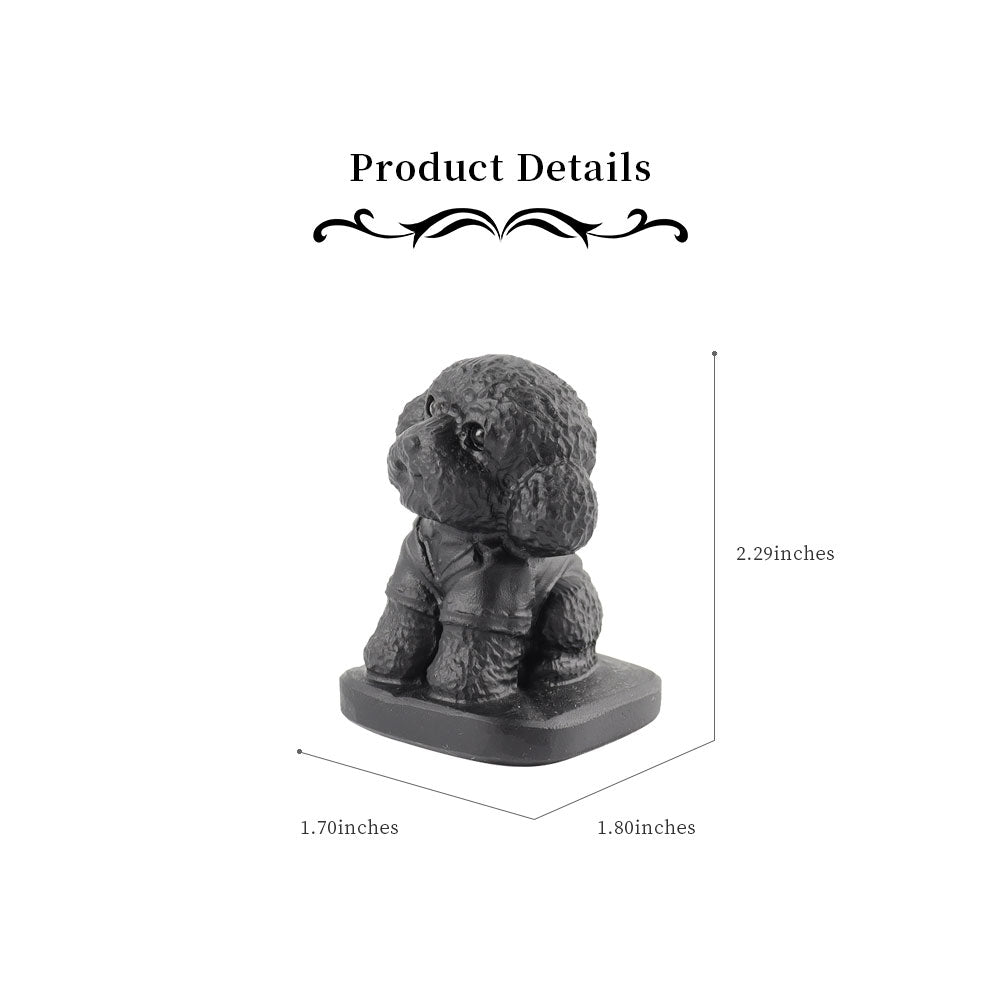 Black Obsidian Crystal Dog Carving 1.7-inch Figurine