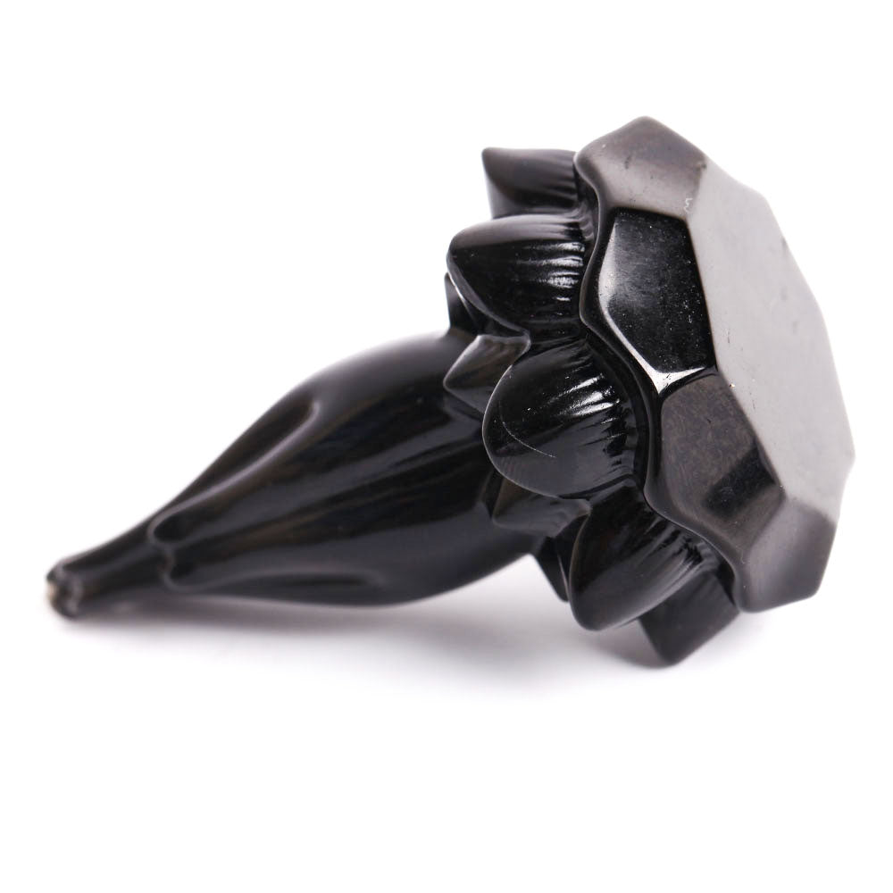 Black Obsidian Hand Carving Crystal Decor 2.86" Sculpture