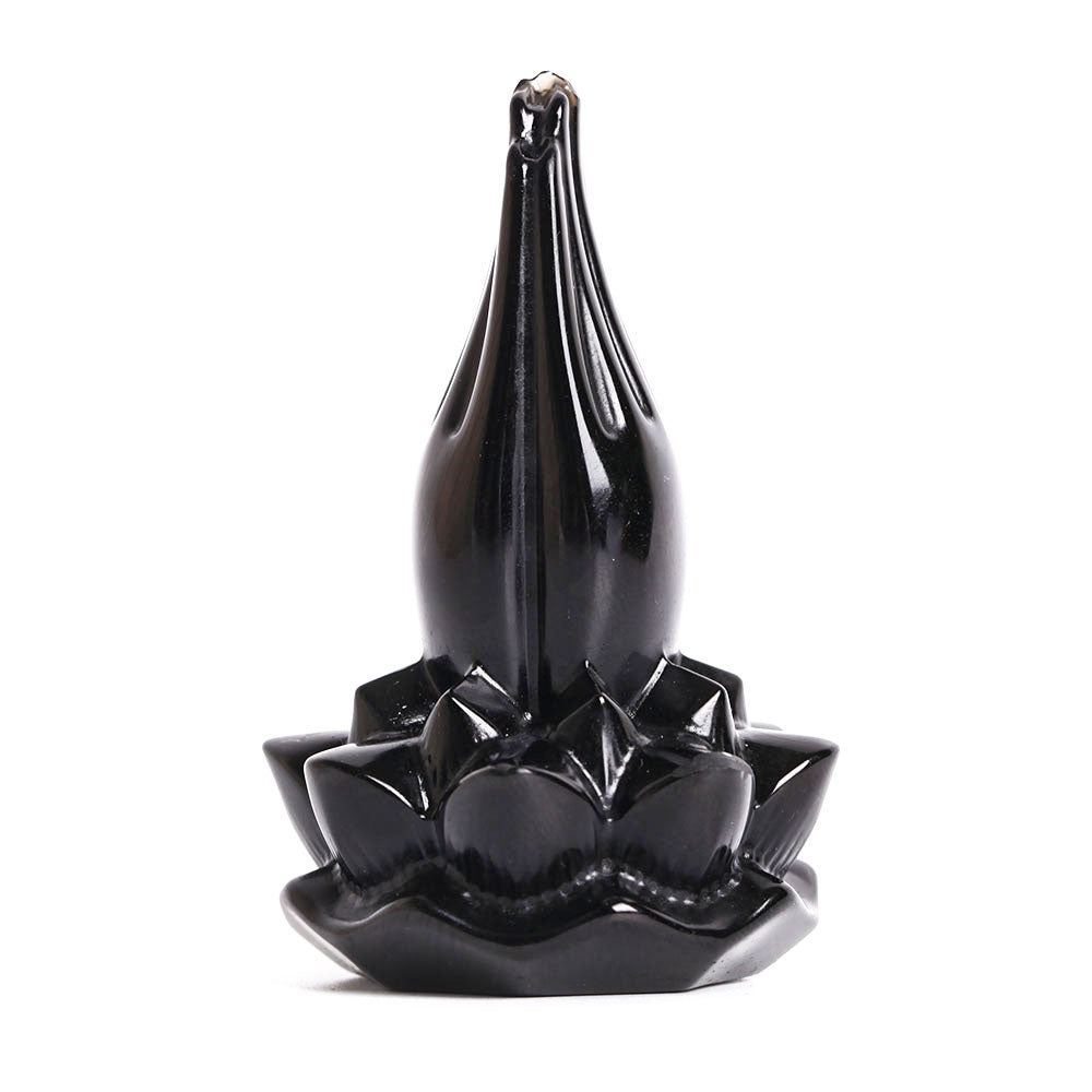 Black Obsidian Hand Carving Crystal Decor 2.86" Sculpture