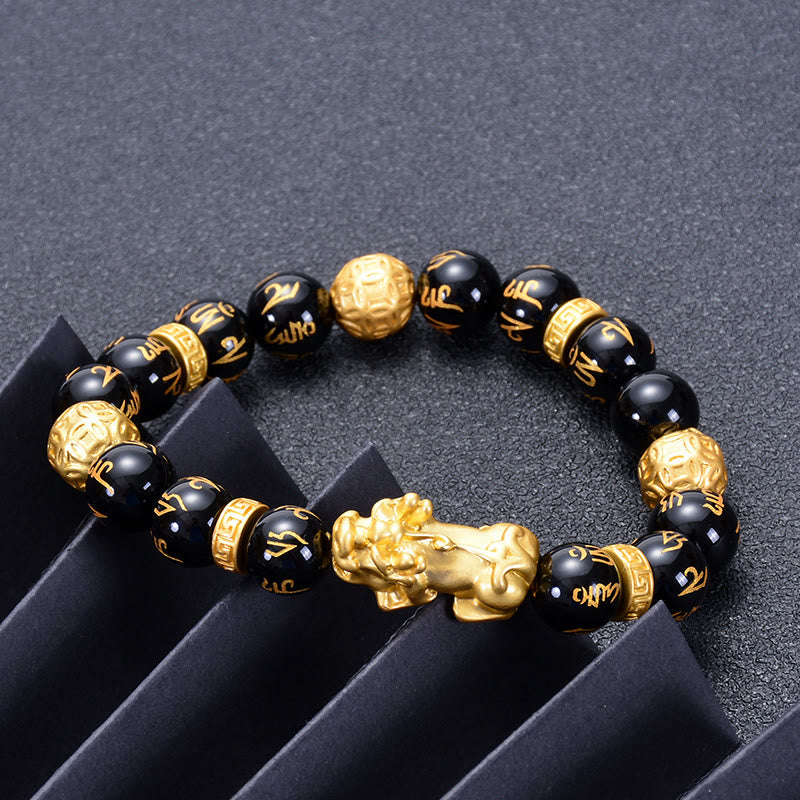 Black Obsidian PiXiu Protection Bracelet