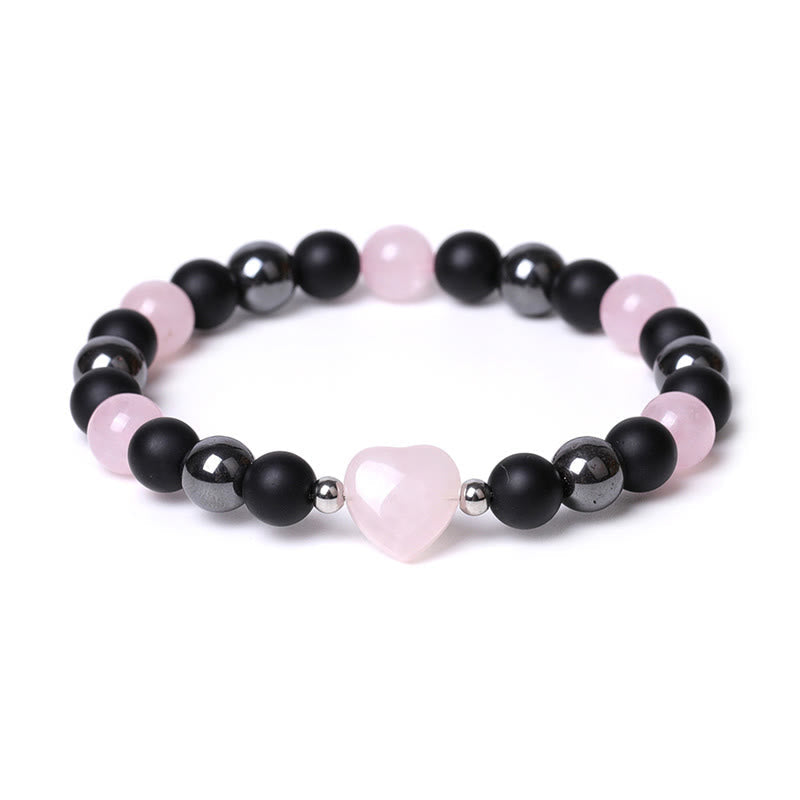 Black Onyx & Tiger Eye Protection Bracelet 8mm Beads