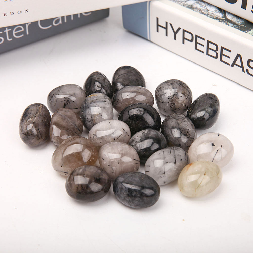 Black Tourmaline Tumbled Stones 2.5-3.5cm Healing Energy