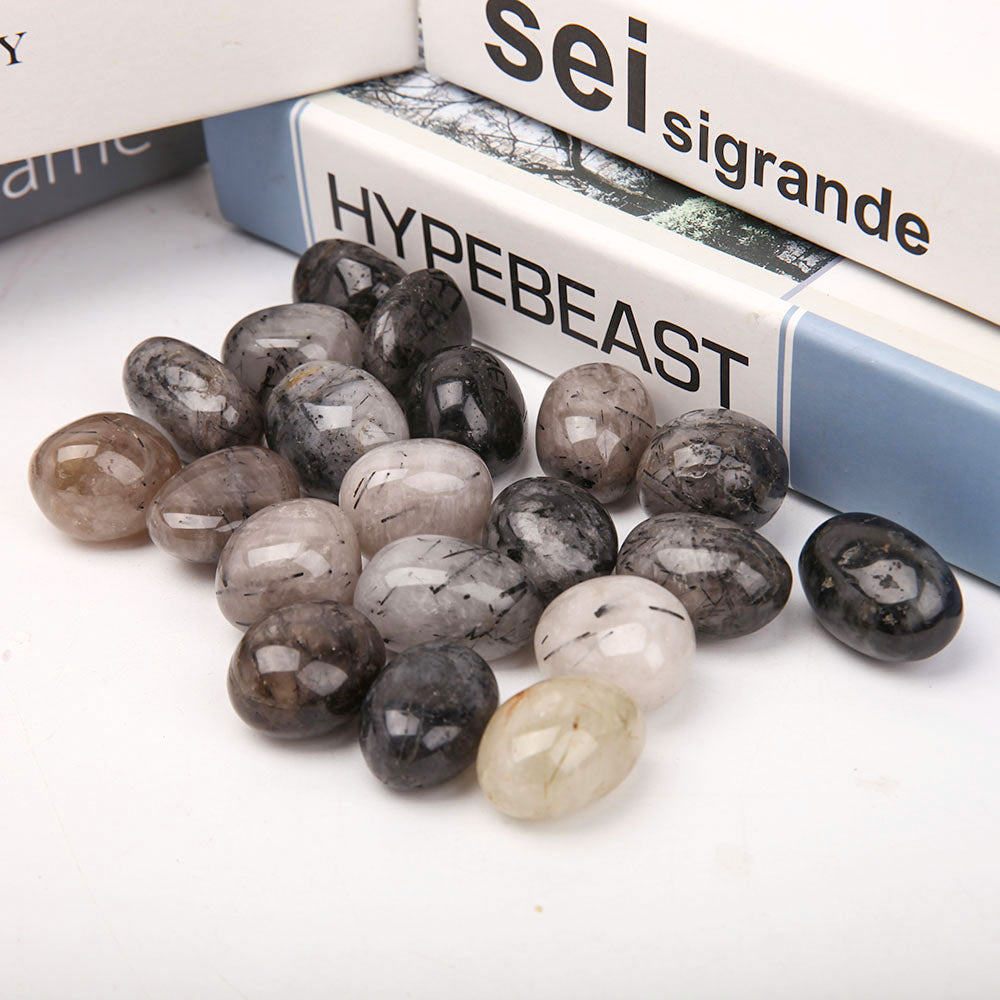 Black Tourmaline Tumbled Stones 2.5-3.5cm Healing Energy