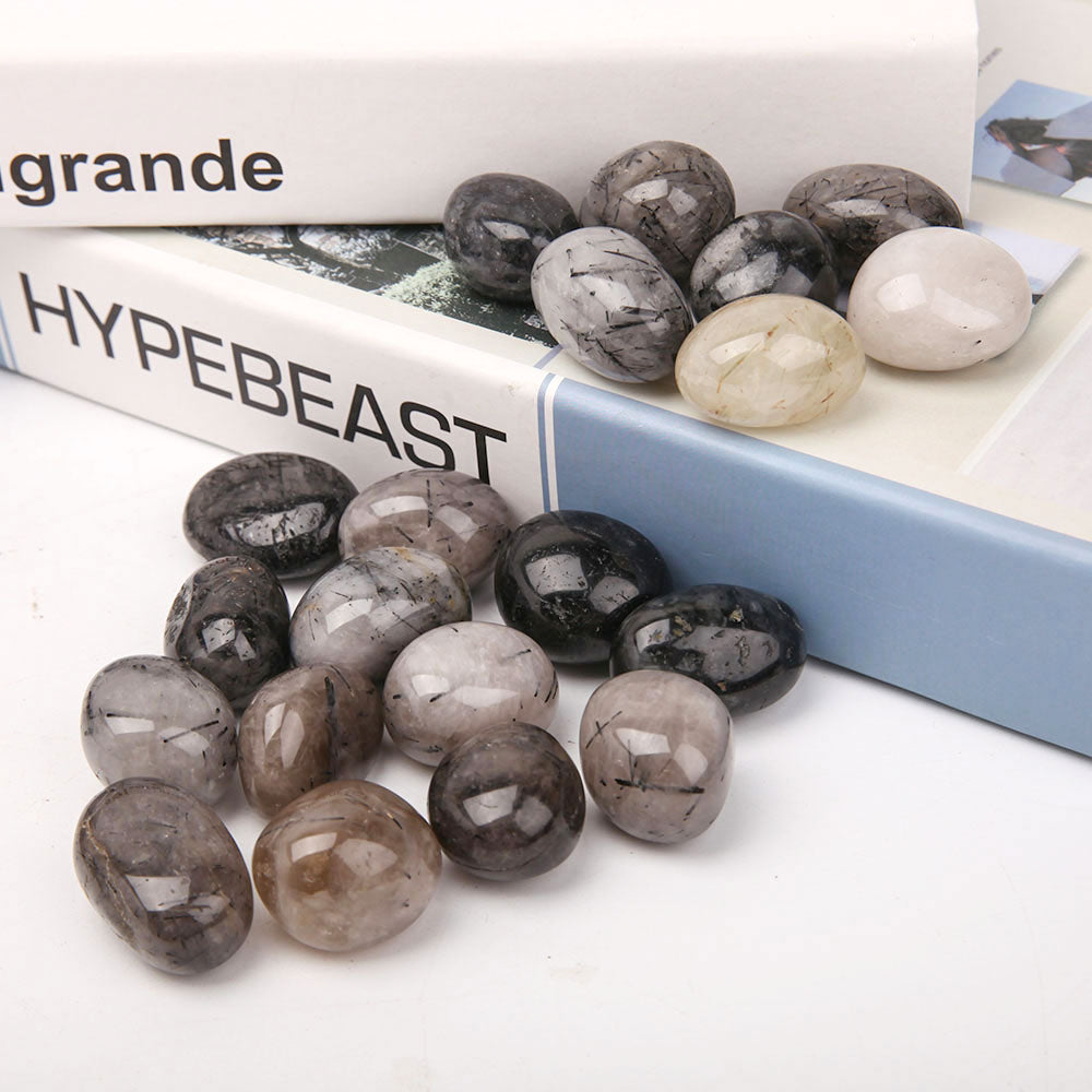 Black Tourmaline Tumbled Stones 2.5-3.5cm Healing Energy