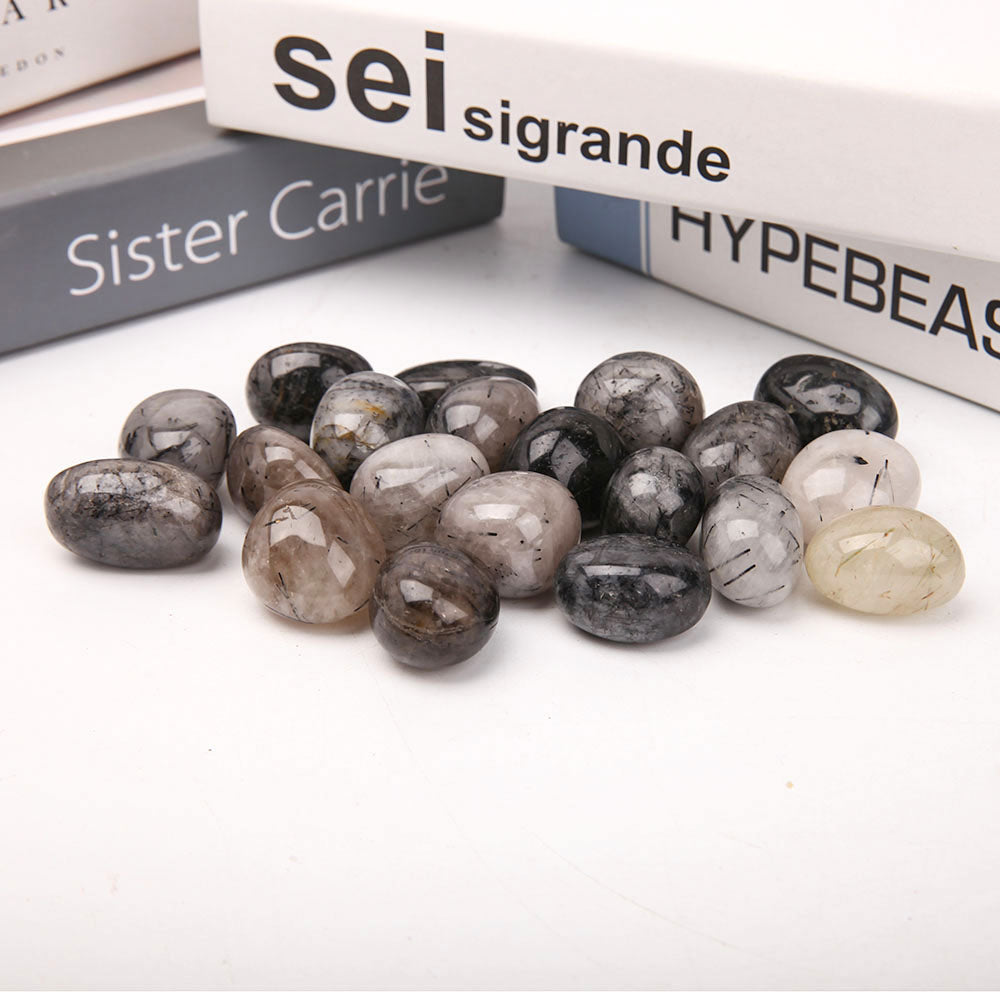Black Tourmaline Tumbled Stones 2.5-3.5cm Healing Energy