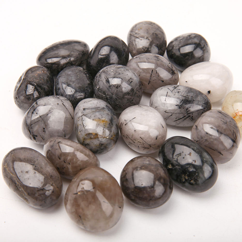 Black Tourmaline Tumbled Stones 2.5-3.5cm Healing Energy