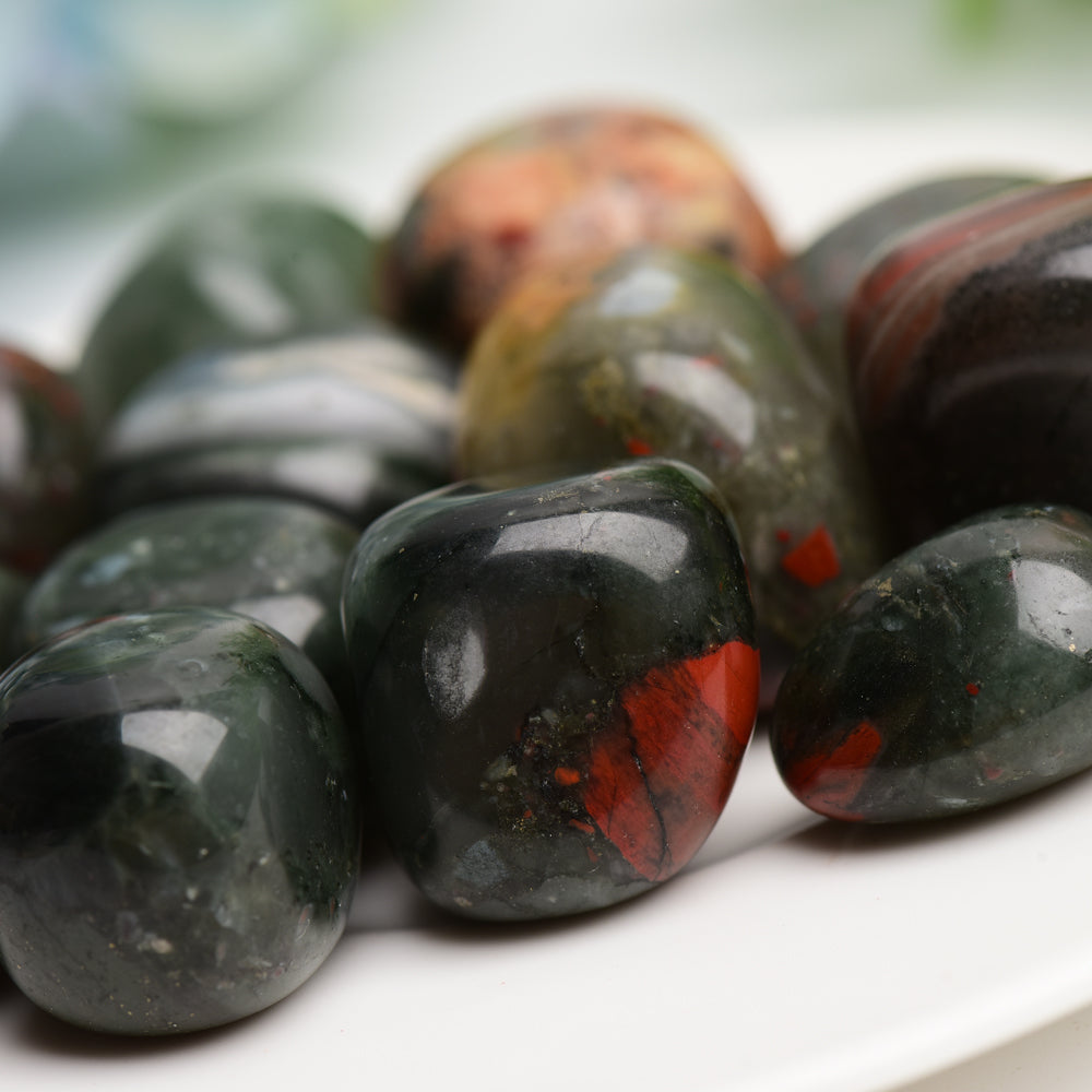 Blood Stone Tumbled Crystal 2cm Healing Stones
