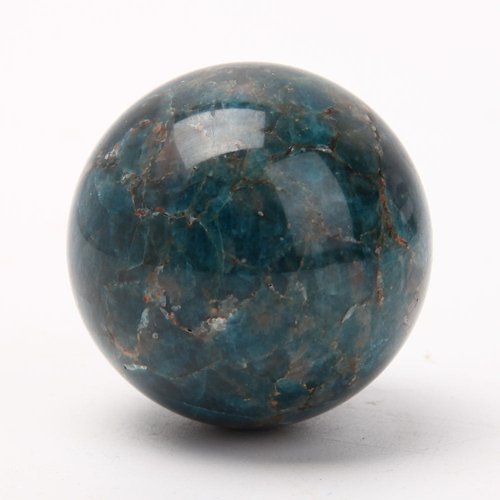 Blue Apatite 2.2-Inch Polished Crystal Sphere