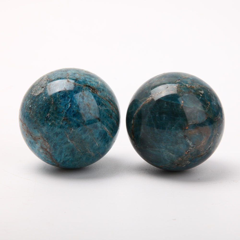 Blue Apatite 2.2-Inch Polished Crystal Sphere