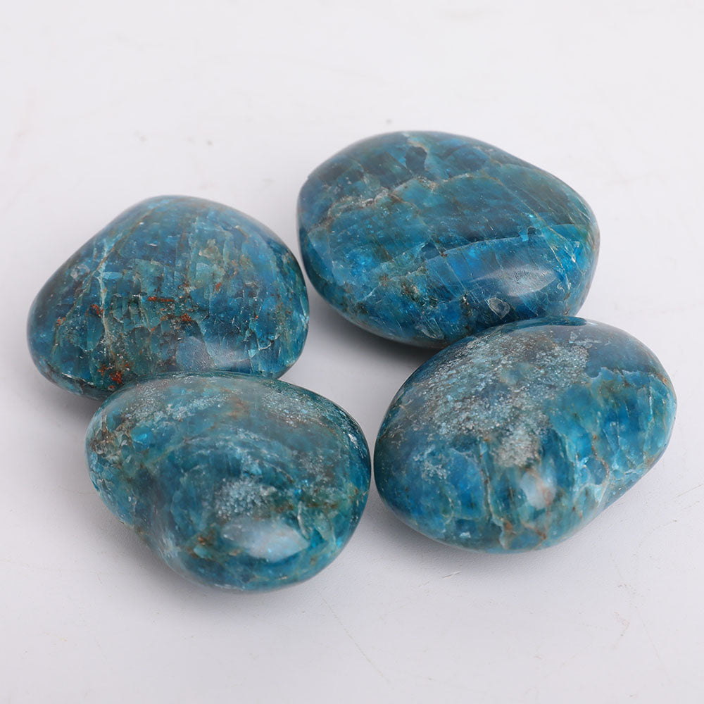 Blue Apatite Crystal Heart 1.5-2 Inch Healing Stone
