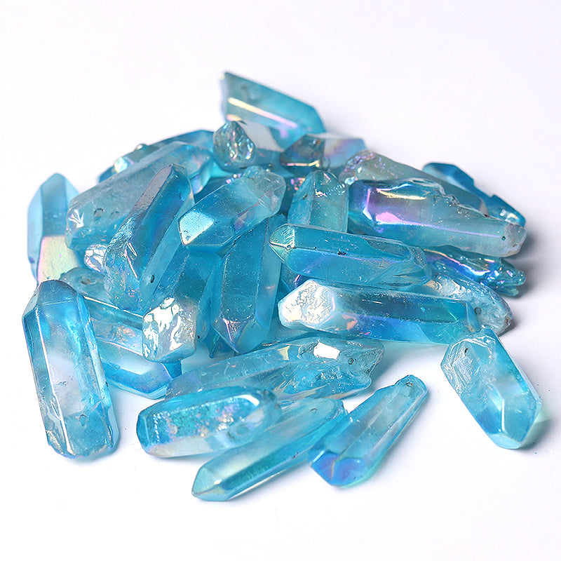 Blue Aura Angel Crystal Points 1.2-1.7" Raw Quartz