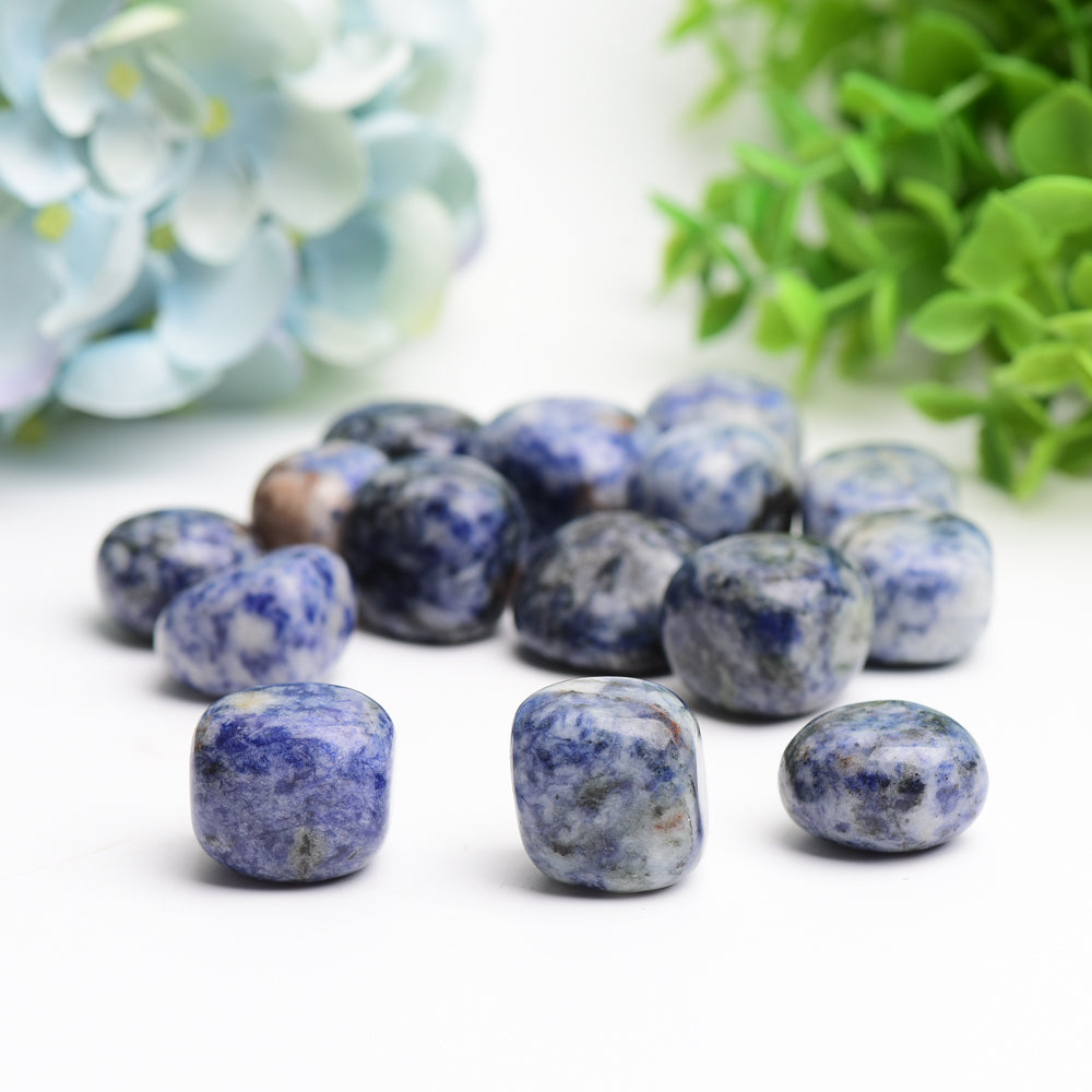 Blue Dot Crystal Tumbled Stones 2cm Healing Energy