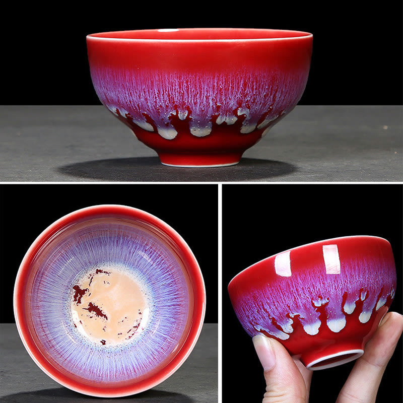 Blue Jianzhan Ceramic Teacup 160ml Zen Decor