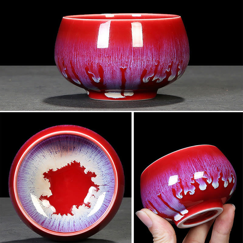 Blue Jianzhan Ceramic Teacup 160ml Zen Decor