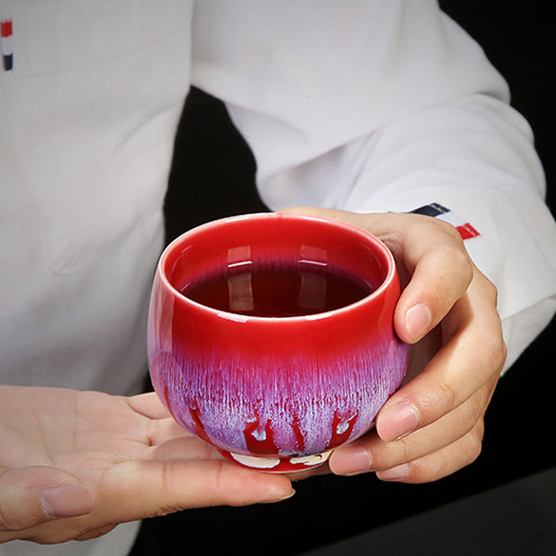 Blue Jianzhan Ceramic Teacup 160ml Zen Decor