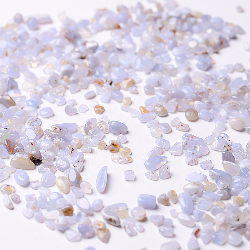 Blue Lace Agate 5-9mm Tumbled Stones for Healing