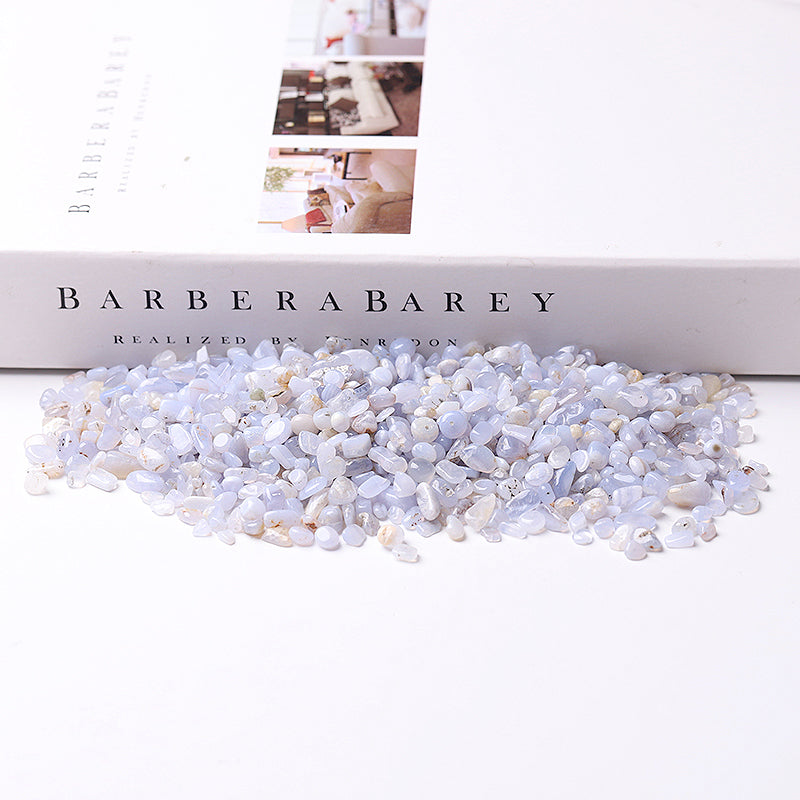 Blue Lace Agate 5-9mm Tumbled Stones for Healing