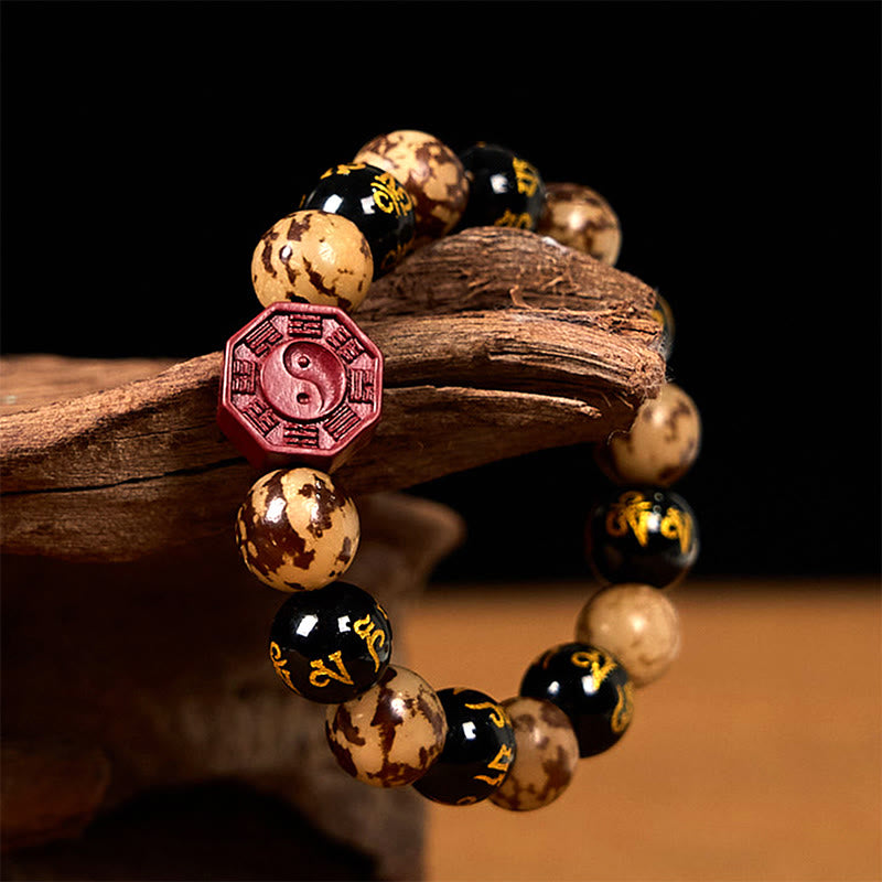 Bodhi Seed Om Mani Padme Hum Cinnabar Calm Bracelet