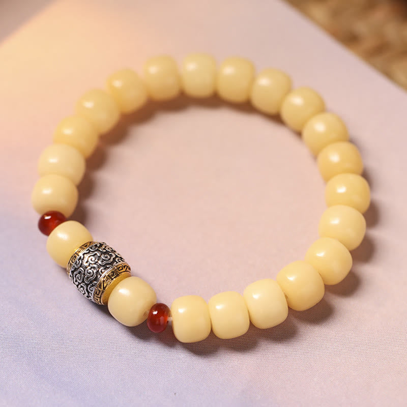 Bodhi Seed Peace Bracelet with Fu Character Beads