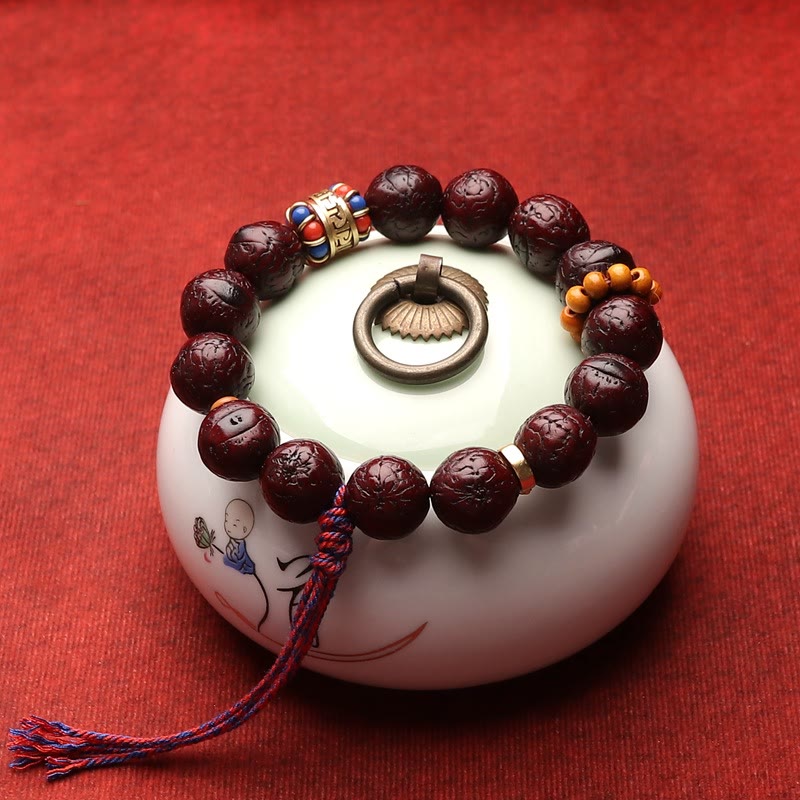 Bodhi Seed Peace & Calm Bracelet with Tassel 15mm