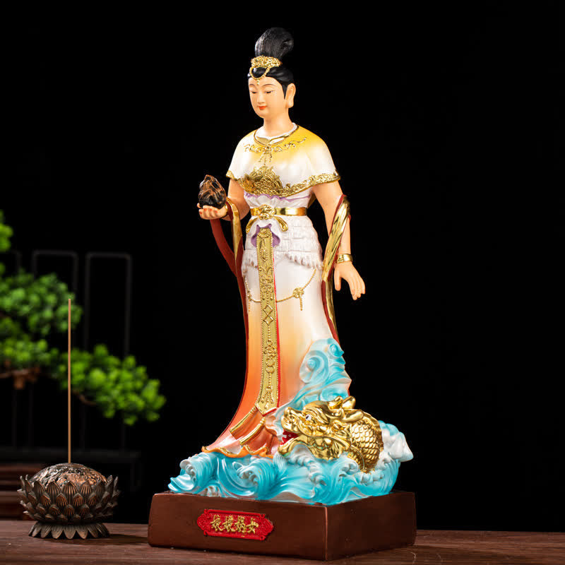 Bodhisattva Nuwa Resin Buddha Statue for Home Protection