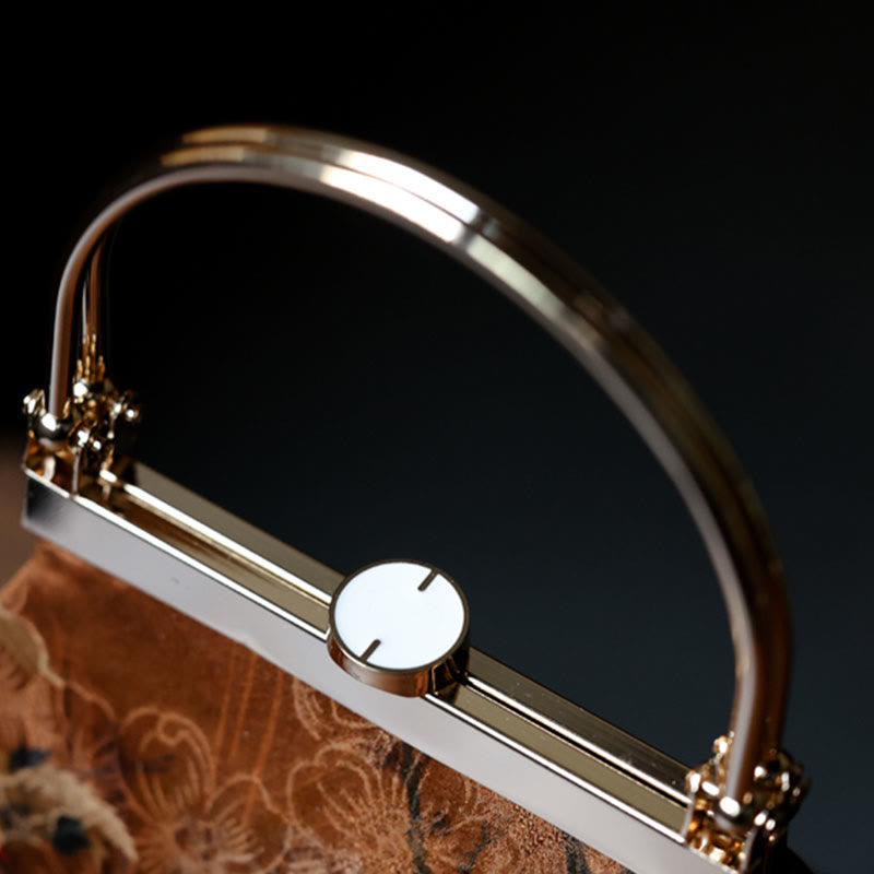 Brown Yoga Mat Carrier Bag with Metal Handle | Healing Sounds